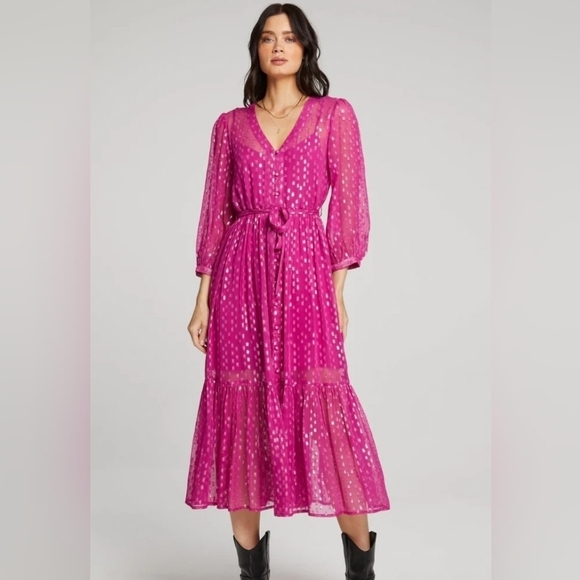 Saltwater Luxe Harlyee Midi Dress. - Picture 2 of 11